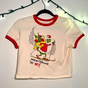 Dashing through the Snow grinch Christmas shirt from forever 21